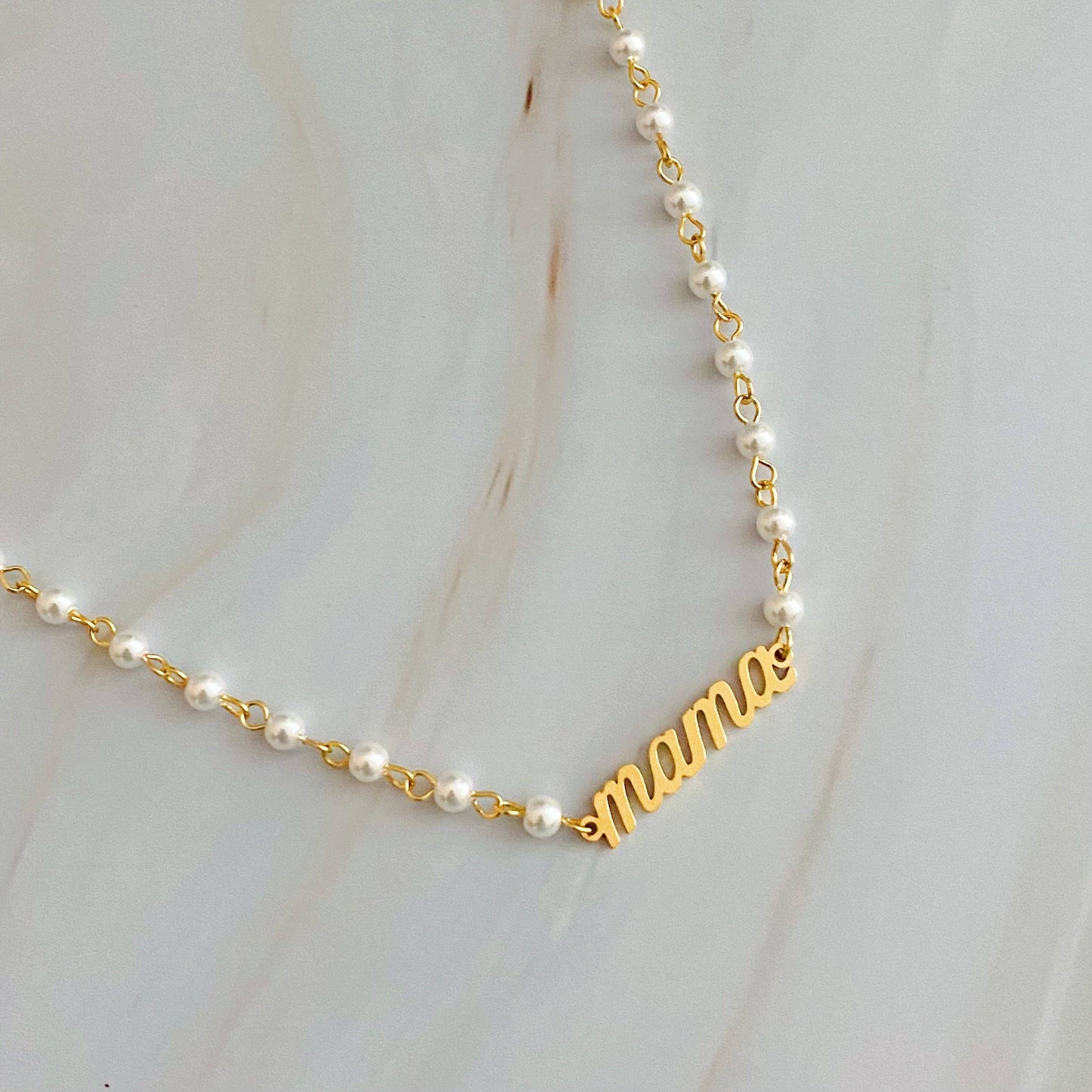 Ellison+Young - Mama Pearl Chain Necklace