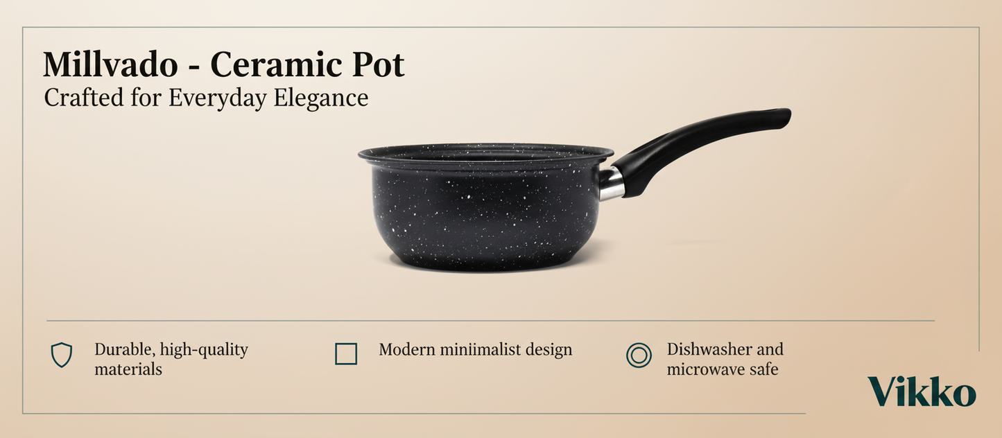 Kadra Kitchenware - Millvado - Ceramic Pot, 3.5 qt
