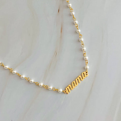 Ellison+Young - Mama Pearl Chain Necklace