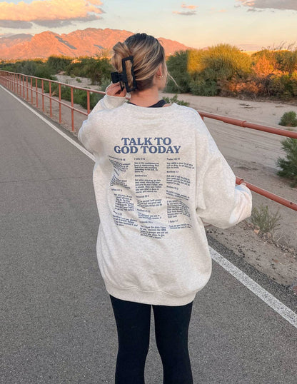 Elevated Faith - Talk to God Unisex Crewneck: 2XL