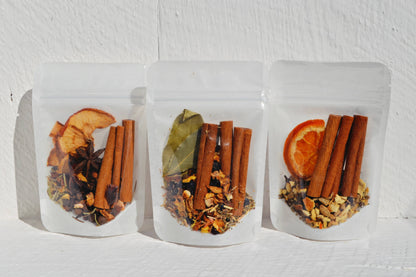 Evergreen View Farm - UNLABELED Simmer Pot Spice Packets Stovetop Christmas: Brown standup pouch / North Woods