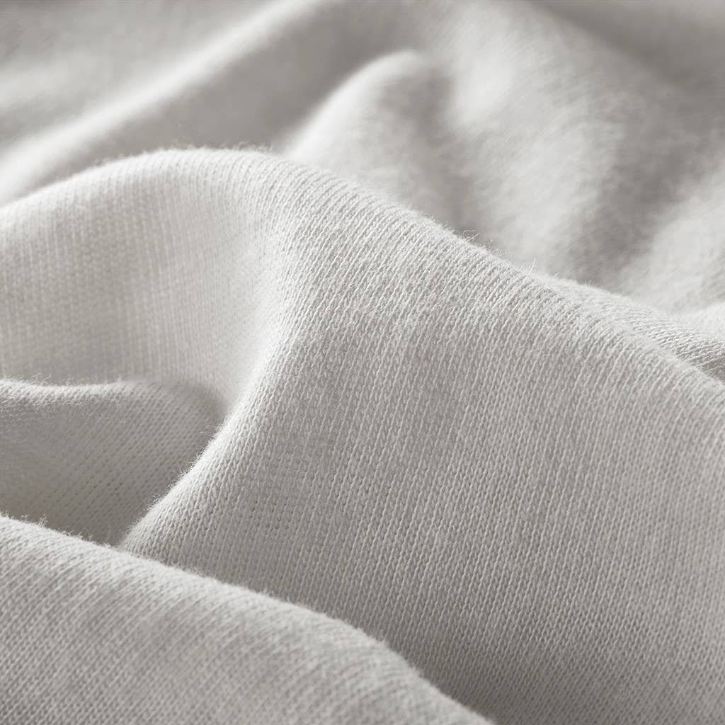 Olliix - All Season Jersey Knit Cotton Blend Sheet Set: Grey / King