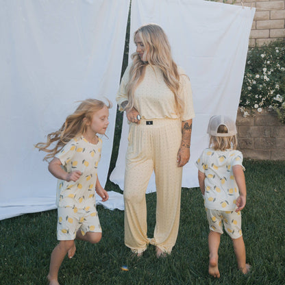 Forever French Baby - Women's Boxy Tee Lounge Set | Veda: 2X-Large
