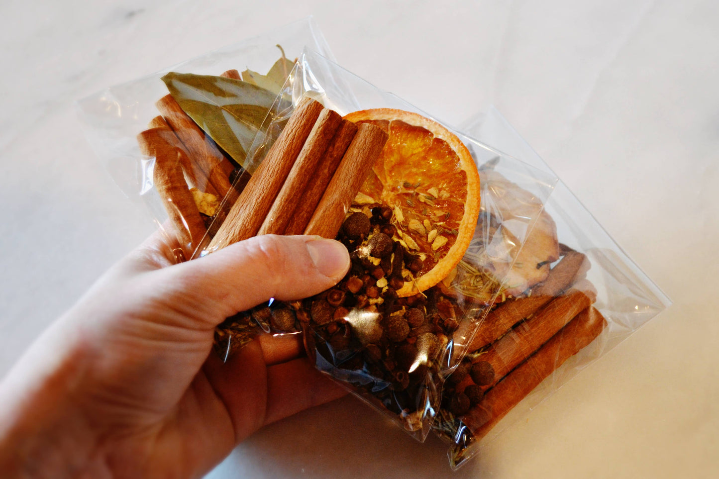 Evergreen View Farm - UNLABELED Simmer Pot Spice Packets Stovetop Christmas: Brown standup pouch / North Woods