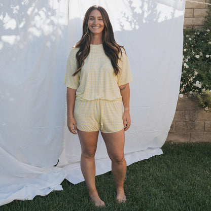Forever French Baby - Women's Bamboo Short Set | Citron: 2X-Large