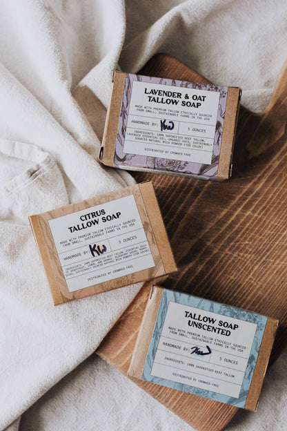 Crowned Free - Tallow Soap - Citrus - Made by Survivors