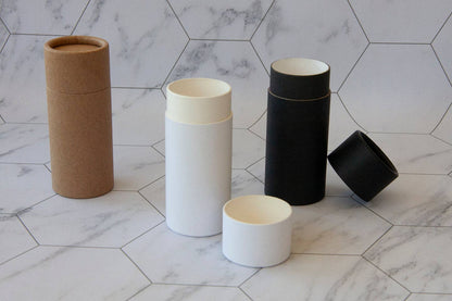 GreenWay Containers - 2 ounce / 60 g Push-up Paper Tube: Brown / Short / 50