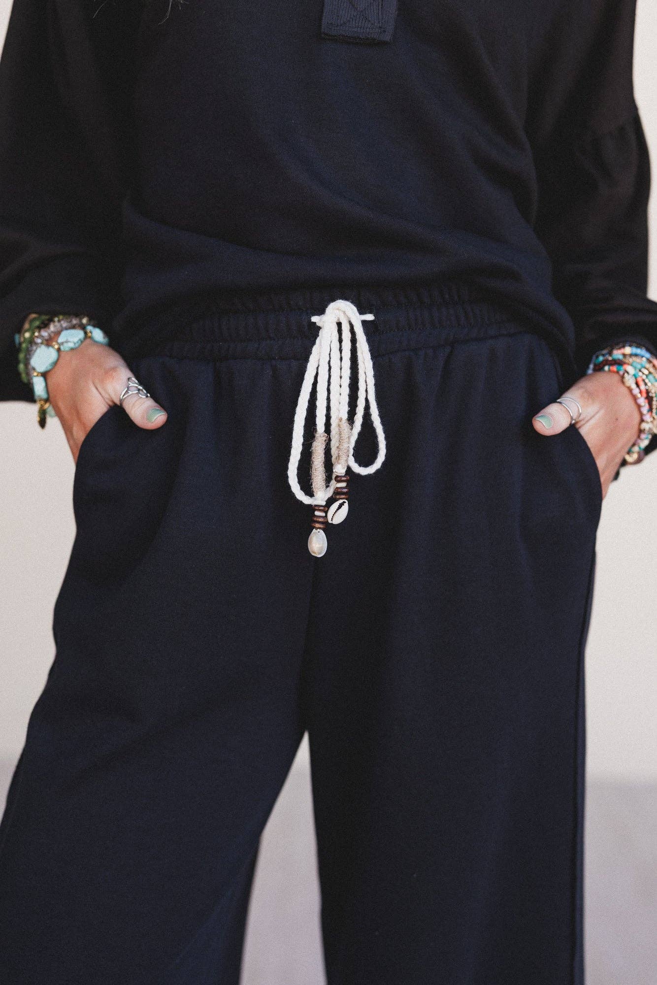Three Bird Nest - Laid Back Love Pants - Black: Black / L