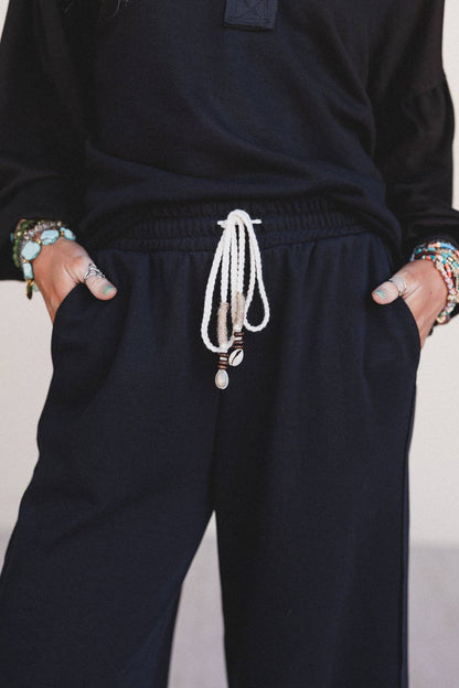 Three Bird Nest - Laid Back Love Pants - Black: Black / L