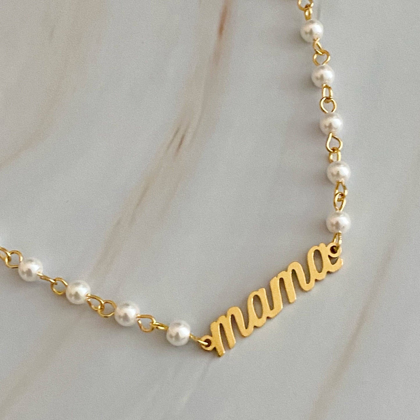 Ellison+Young - Mama Pearl Chain Necklace