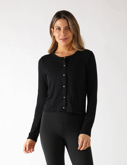 Glyder - Dakota Cardigan: Black: Black / L