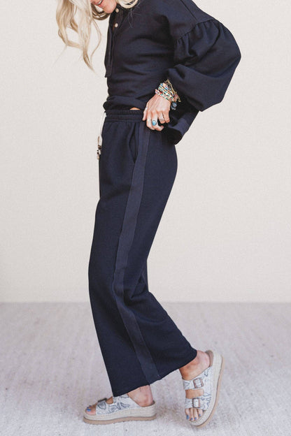 Three Bird Nest - Laid Back Love Pants - Black: Black / L