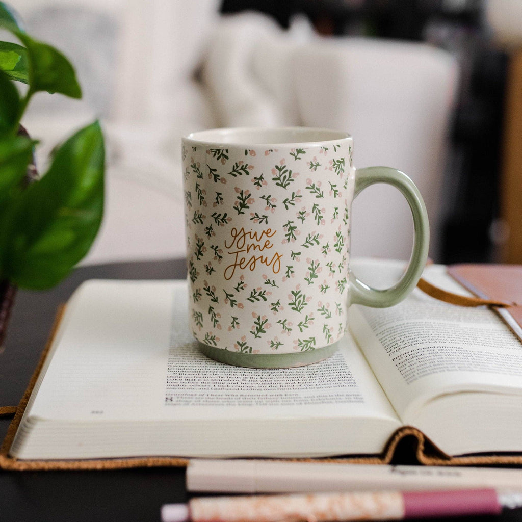 The Daily Grace Co - Give Me Jesus Floral Mug
