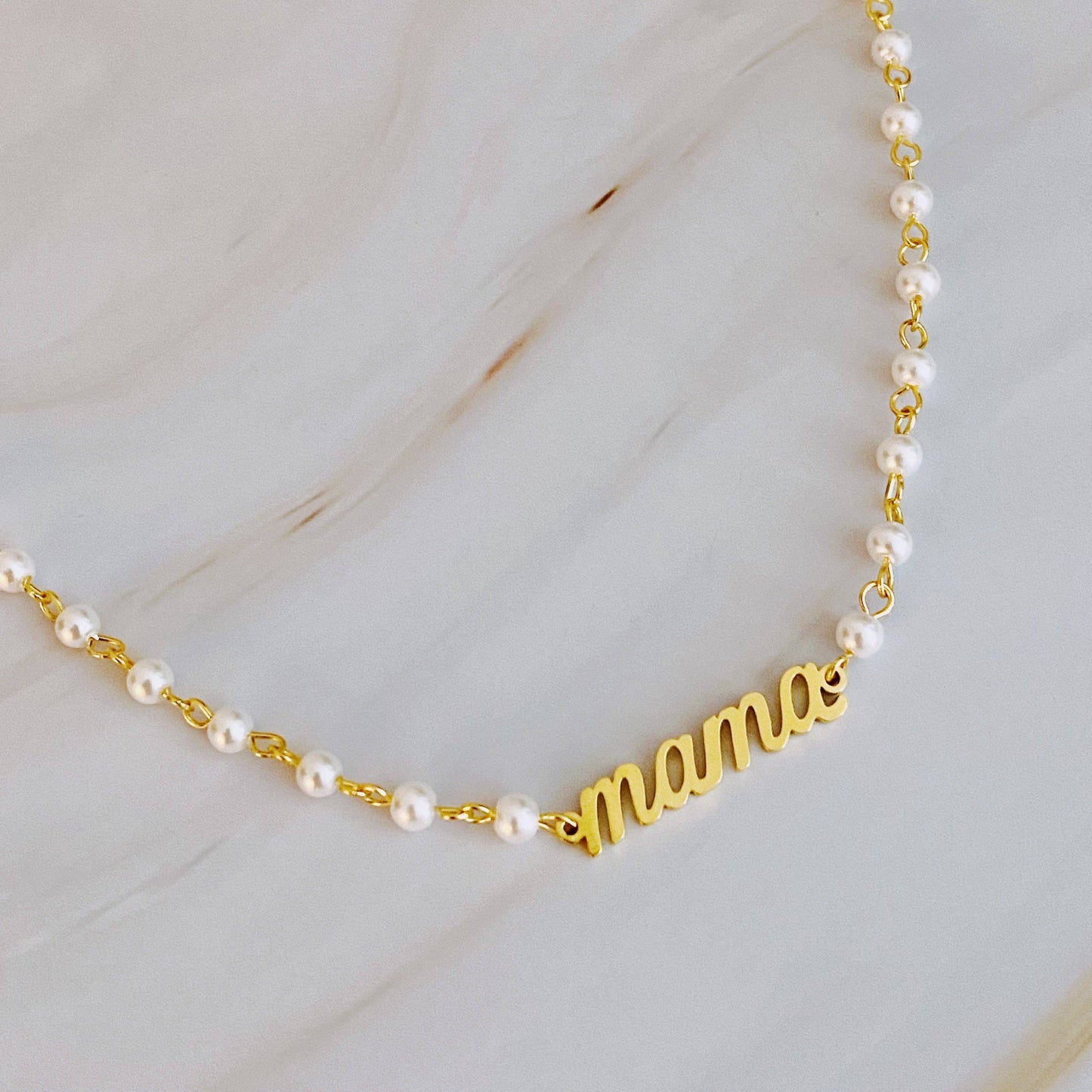 Ellison+Young - Mama Pearl Chain Necklace
