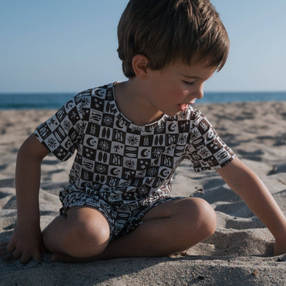 Forever French Baby - Bamboo Short Set | Summer Check: 4/5 Years