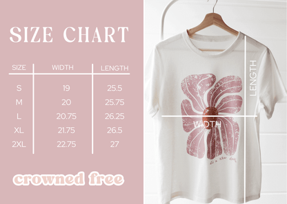 Crowned Free - It's a New Day Tee: 2XL