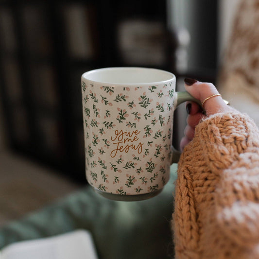 The Daily Grace Co - Give Me Jesus Floral Mug