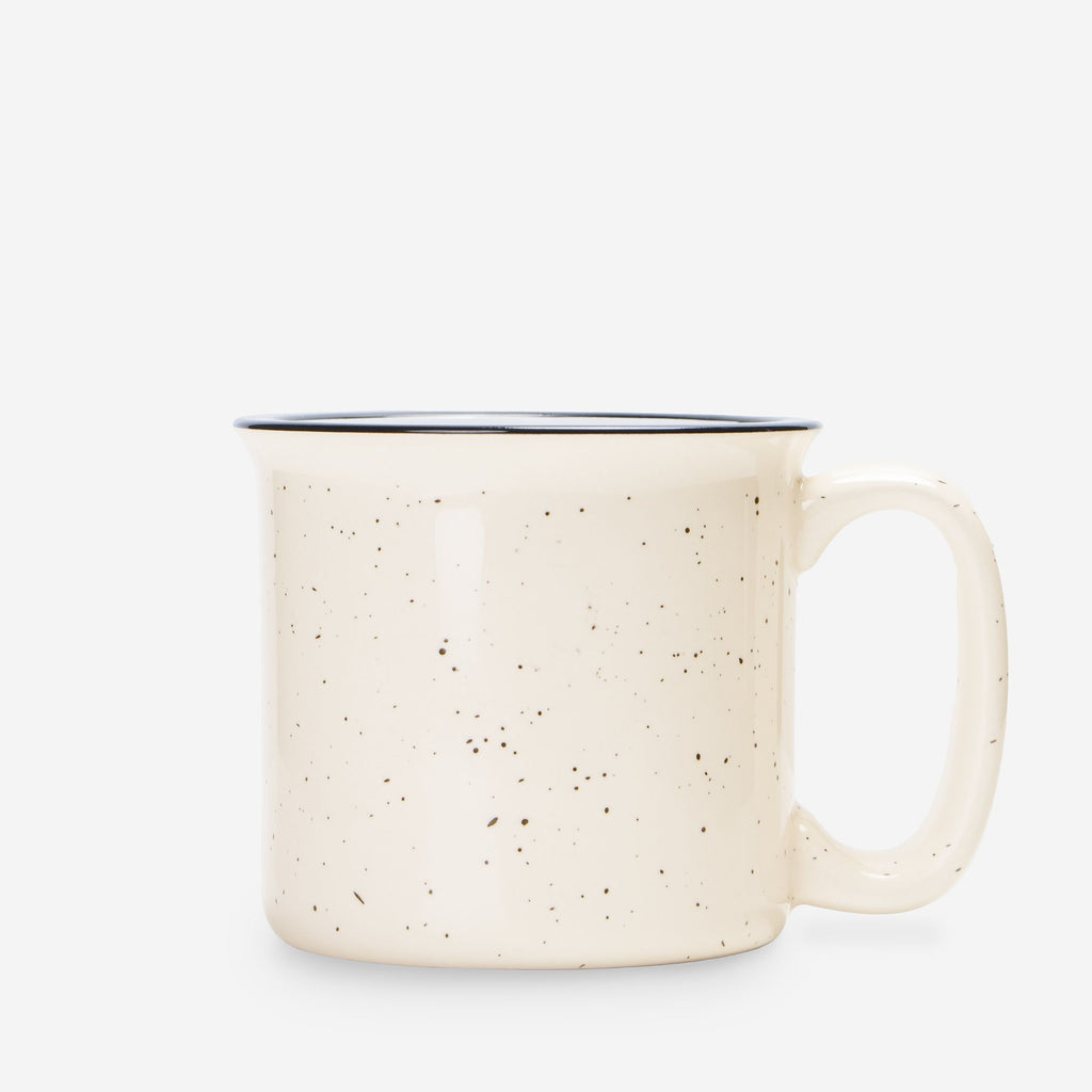 Worship Ceramic Camp Mug Speckled Cream 13oz