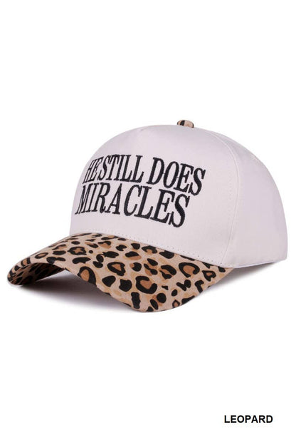 He still does miracles two tone canvas cotton cap