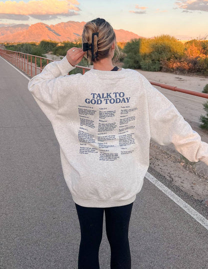 Elevated Faith - Talk to God Unisex Crewneck: 2XL