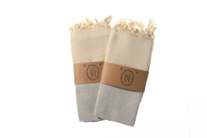 La Hammam - Diamond Turkish Cotton Kitchen / Hand Towel  40x18 in: Black