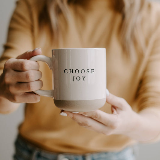 Sweet Water Decor - Choose Joy Stoneware Coffee Mug -Christmas Home Decor & Gift
