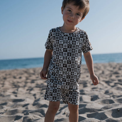 Forever French Baby - Bamboo Short Set | Summer Check: 4/5 Years