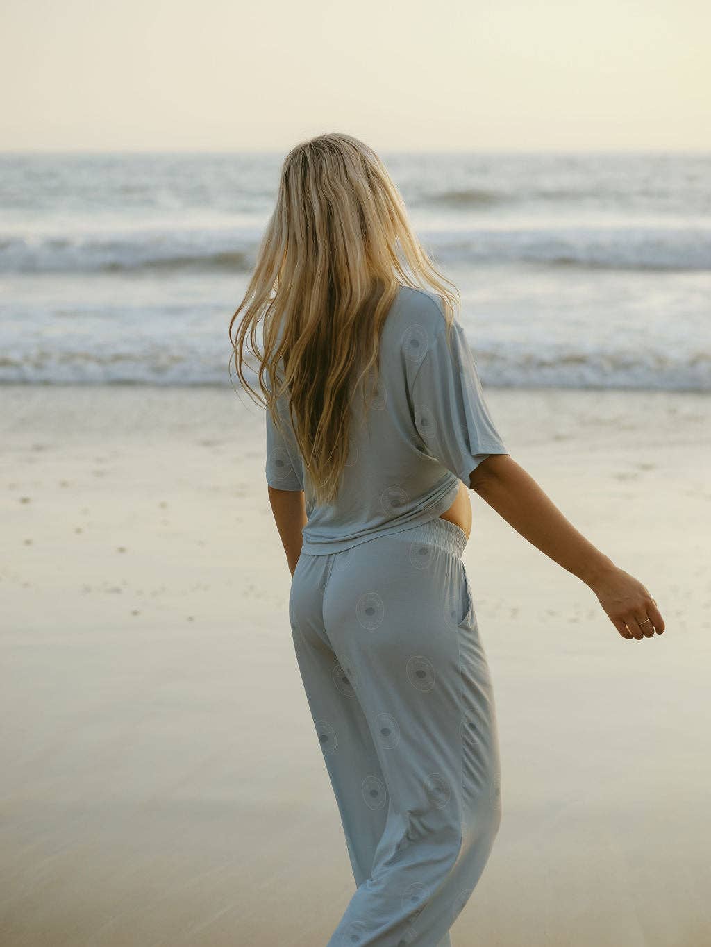 Forever French Baby - Women's Boxy Tee Lounge Set  | San Clemente: X-Large