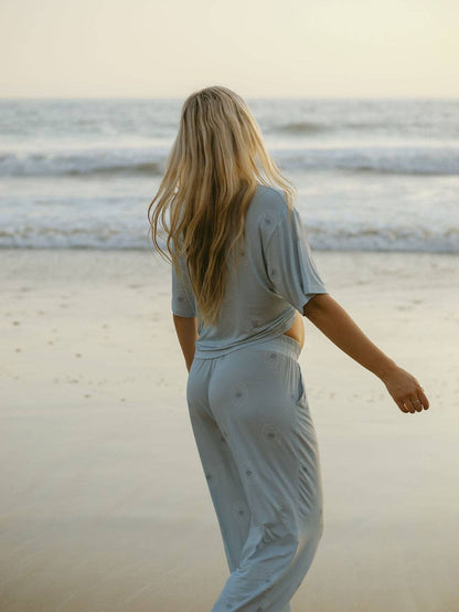 Forever French Baby - Women's Boxy Tee Lounge Set  | San Clemente: X-Large