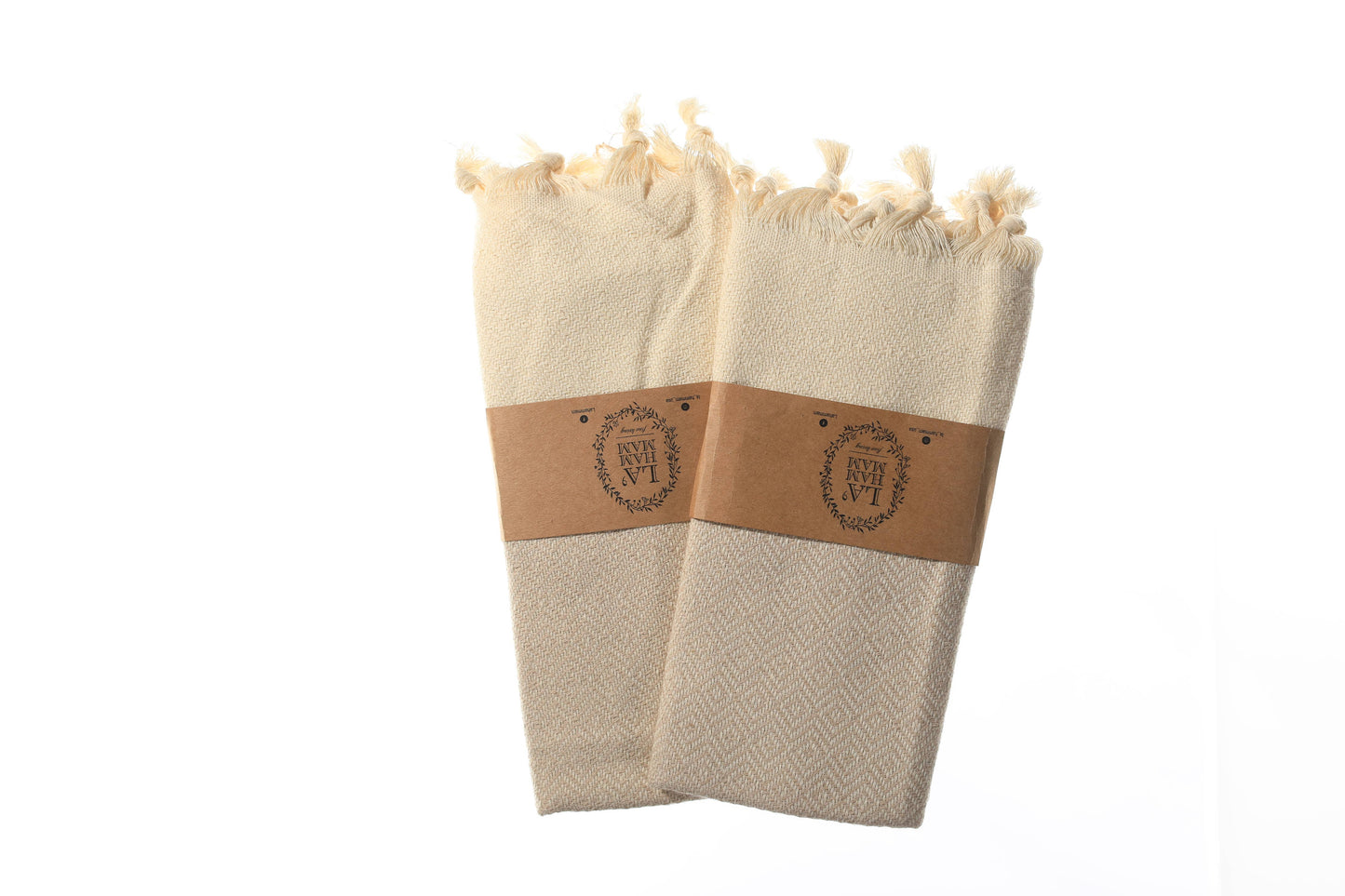La Hammam - Diamond Turkish Cotton Kitchen / Hand Towel  40x18 in: Black
