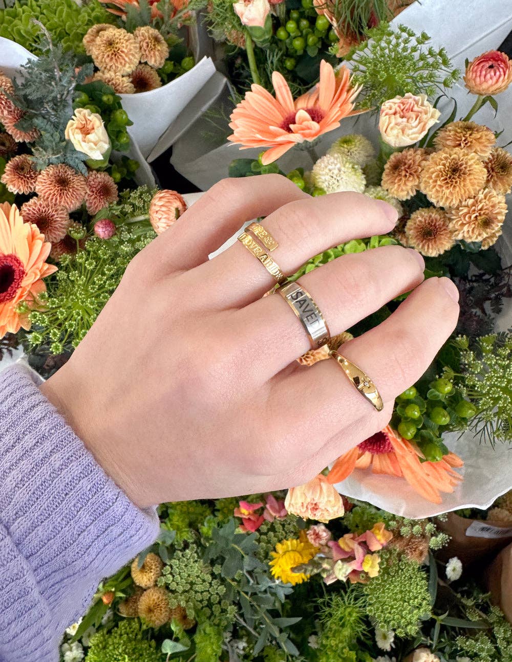 Elevated Faith - Cross Gemstone Ring: 8