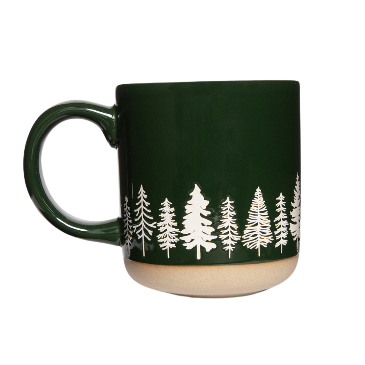 Sweet Water Decor - Pine Trees Stoneware Coffee Mug - Christmas Decor