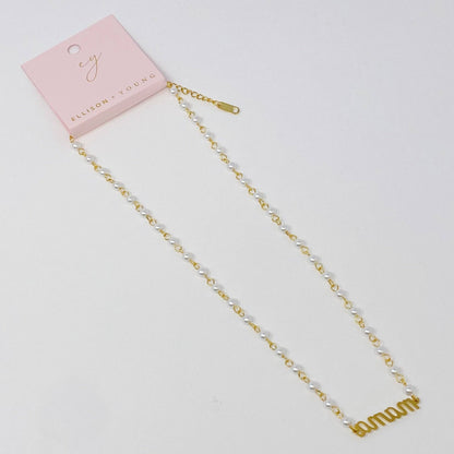Ellison+Young - Mama Pearl Chain Necklace