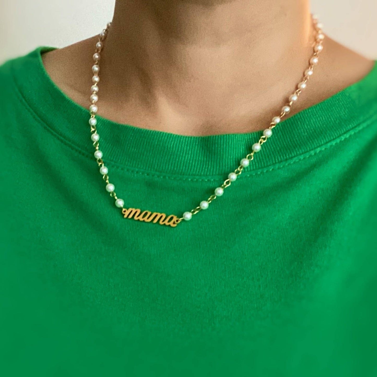 Ellison+Young - Mama Pearl Chain Necklace