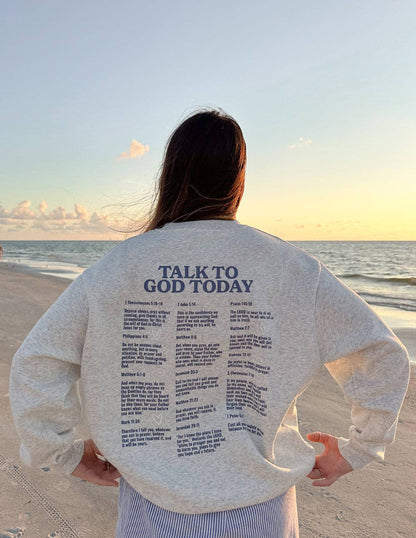 Elevated Faith - Talk to God Unisex Crewneck: 2XL