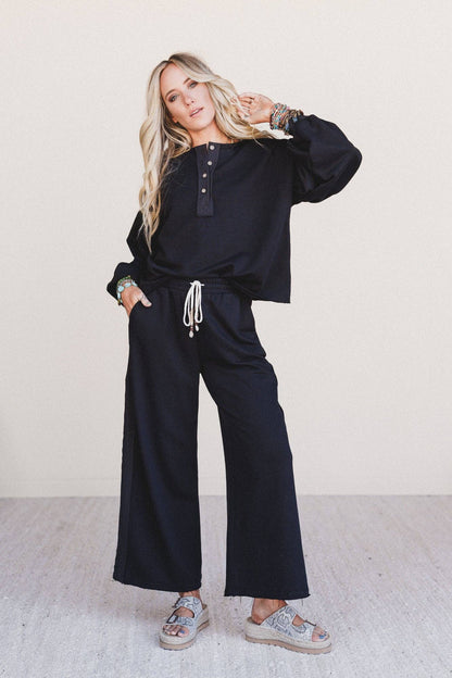 Three Bird Nest - Laid Back Love Pants - Black: Black / L