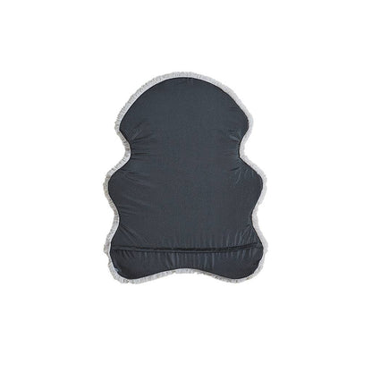 Olliix - Faux Fur Orthopedic Dog Bed Rug with Cover, Grey: Medium