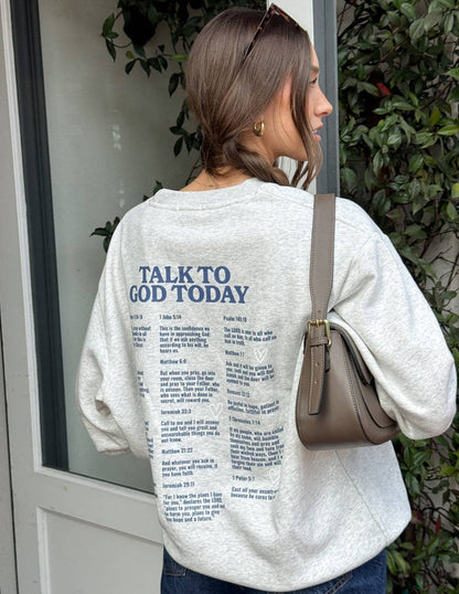 Elevated Faith - Talk to God Unisex Crewneck: 2XL