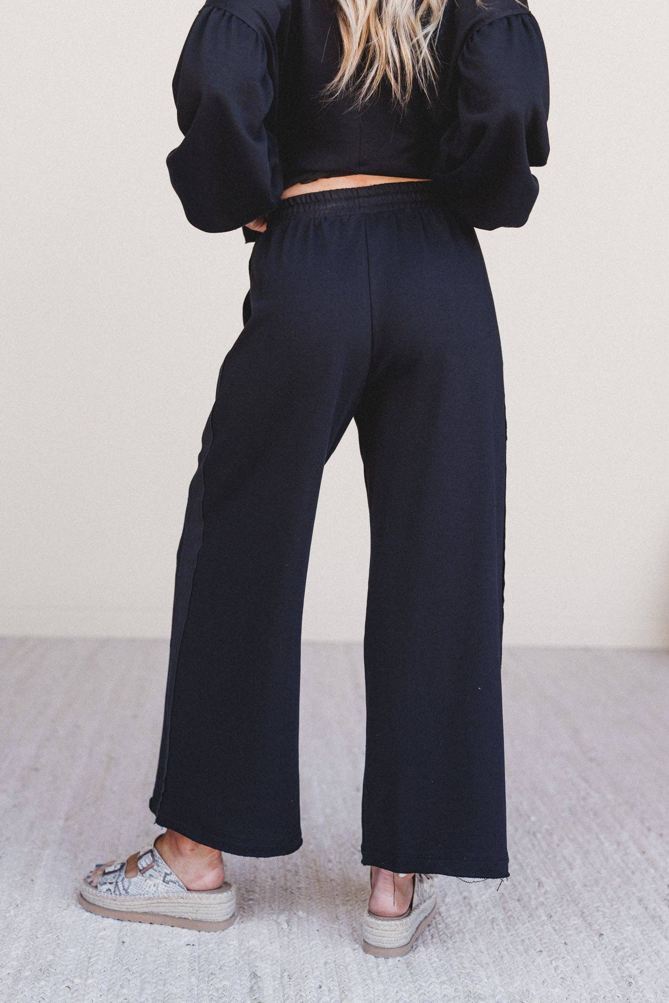 Three Bird Nest - Laid Back Love Pants - Black: Black / L