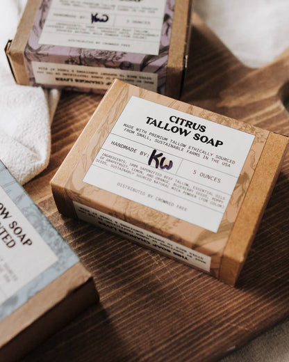 Crowned Free - Tallow Soap - Citrus - Made by Survivors