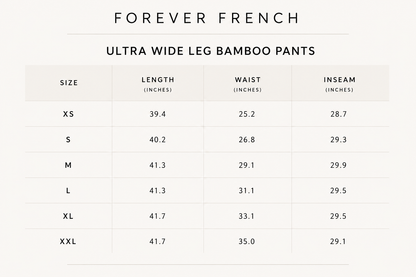 Forever French Baby - Women's Bamboo Wide Leg Pants | Cherry Red: X-Large