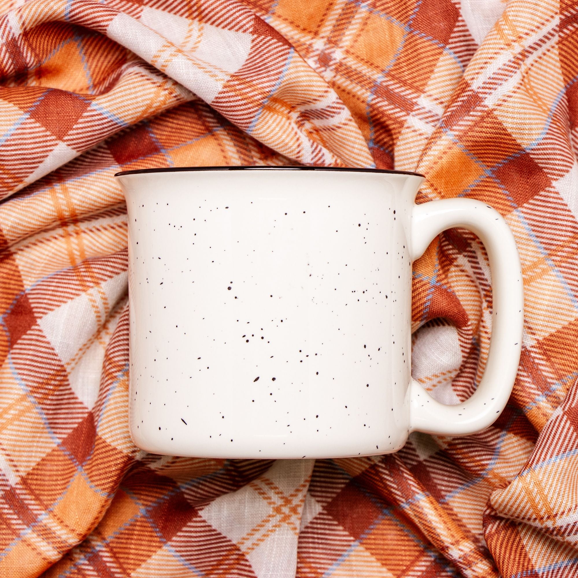 Worship Ceramic Camp Mug Speckled Cream 13oz