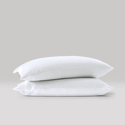 Olliix - Silky Satin Pillowcases for Hair and Skin, Set of 2, White: Standard