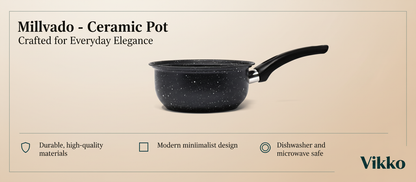 Kadra Kitchenware - Millvado - Ceramic Pot, 3.5 qt