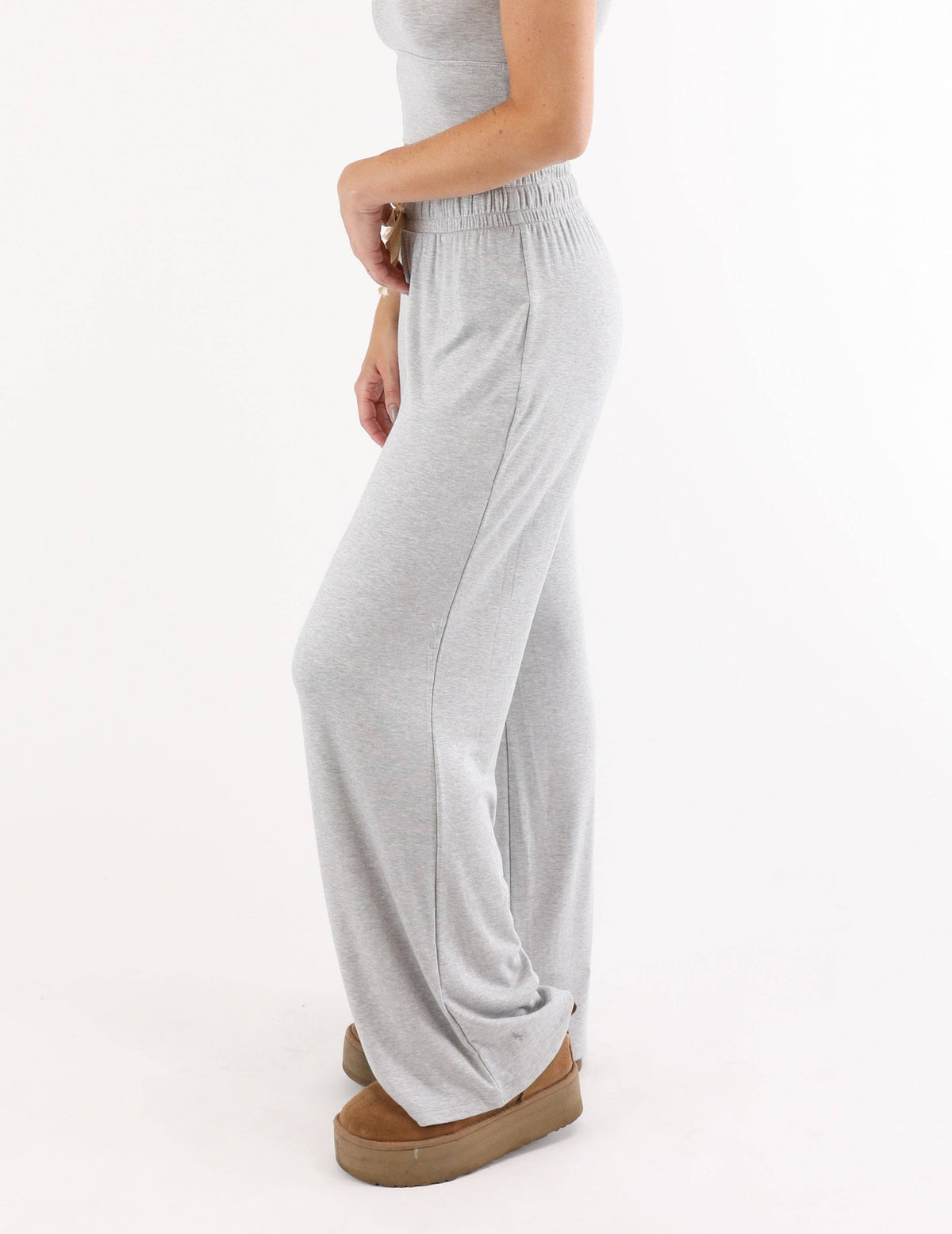 Glyder - Relaxed Straight Leg: Heather Grey: Heather Grey / L