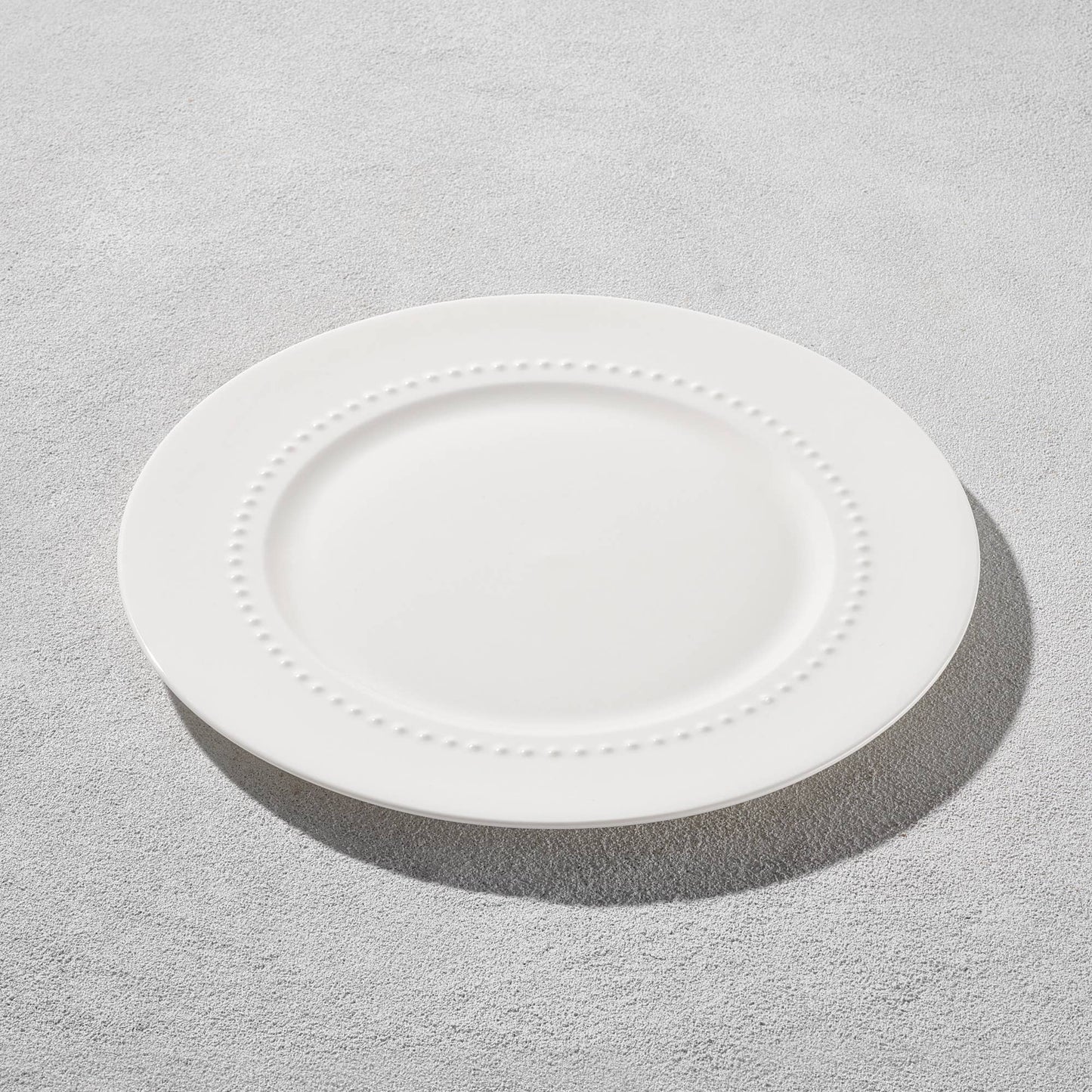 Kadra Kitchenware - Maison Neuve - Hobnail, Bone China Dinner Plate, 10.75"