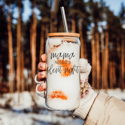 Mama Silent Night Tumbler 17oz