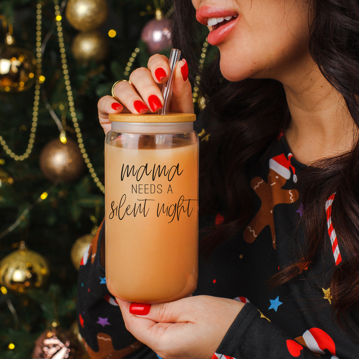 Mama Silent Night Tumbler 17oz