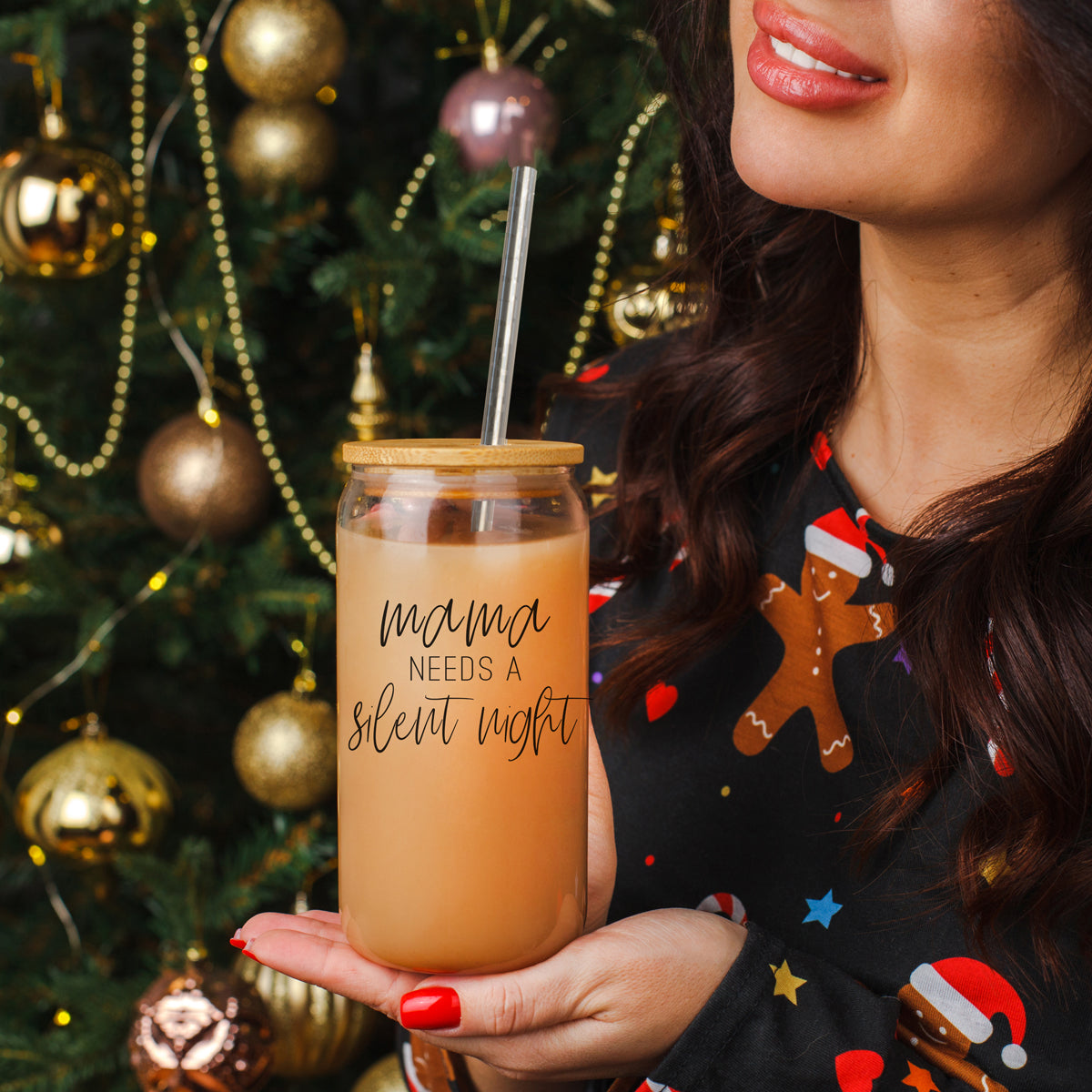 Mama Silent Night Tumbler 17oz