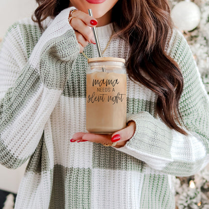 Mama Silent Night Tumbler 17oz